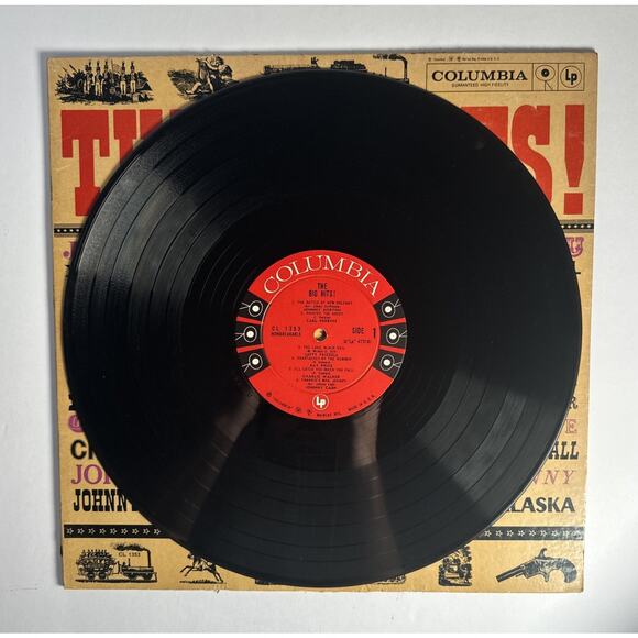 THE BIG HITS LP Columbia Records, CL-1353 Johnny Cash/Lefty Frizzell/& More - Picture 4 of 4